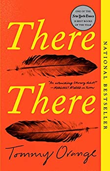 The book cover depicts two feathers facing in opposite directions, against a background of orange with the title in yellow lettering.