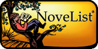 NoveList icon with a person reading a book while sitting in a tree with a orange background.
