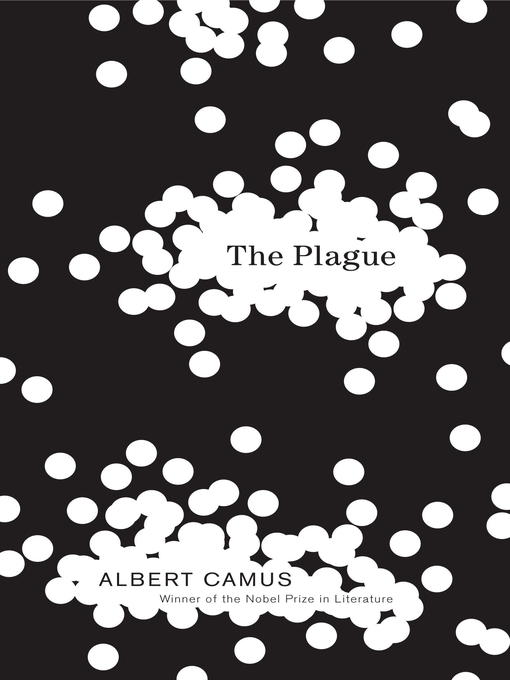 A stark black background is covered with scattered white dots, some of which merge to form larger spaces where the title and author's name appear.