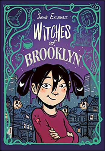 This image is of the cover of The Witches of Brooklyn with main character of Effie in the forefront. A cityscape is set behind her.