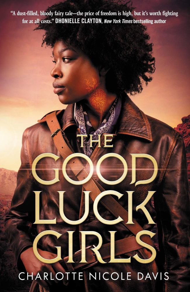 The cover shows a young Black woman looking to the left, dressed for the trail in a leather coat and a strap for a bag across her chest. She has a floral tattoo on the side of her neck.