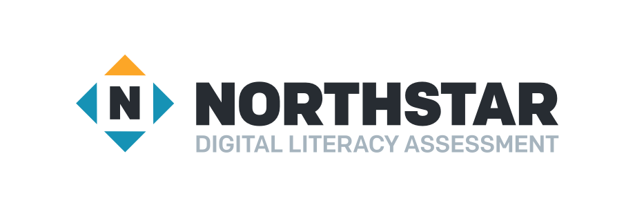 Northstar: Digital Literacy Assessment logo, which includes a diamond with blue points on three sides, a yellow point at the top and a black N inside a white square.