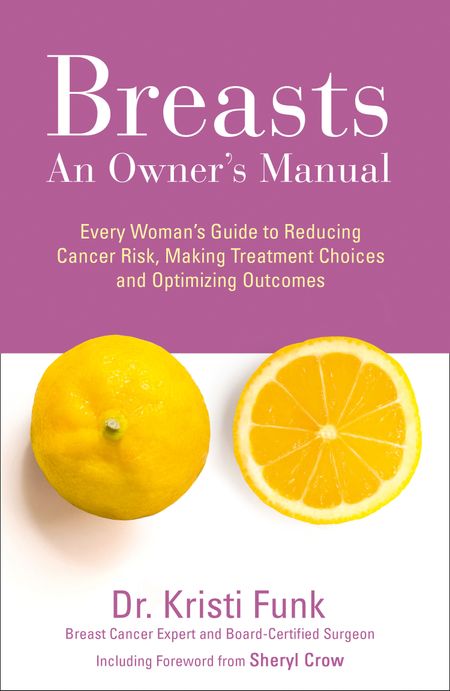 The cover is half pink, where the title sits, and half white, with a cut open lemon showing one side open and the