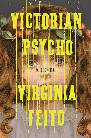 The book cover depicts a painting of a Victorian-era child with long curls and a floral wreath in her hair, wearing a white dress, gazing out at the viewer with streaks of yellow dripping from the above the title like rain streaks on a window.