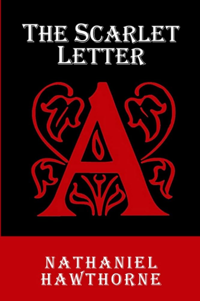 An ornate capital letter A in deep red against a black background sits beneath the title in white.